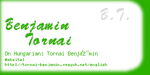 benjamin tornai business card